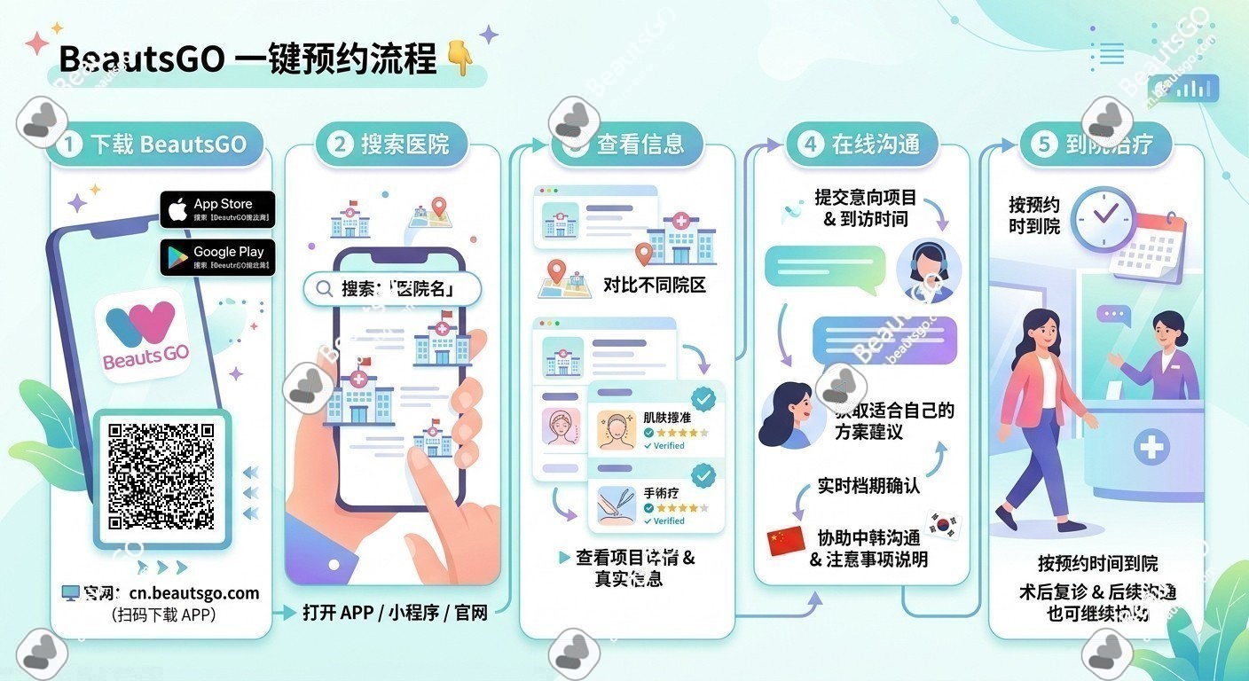BeautsGO预约韩国皮肤科流程 BeautsGO预约韩国皮肤科流程