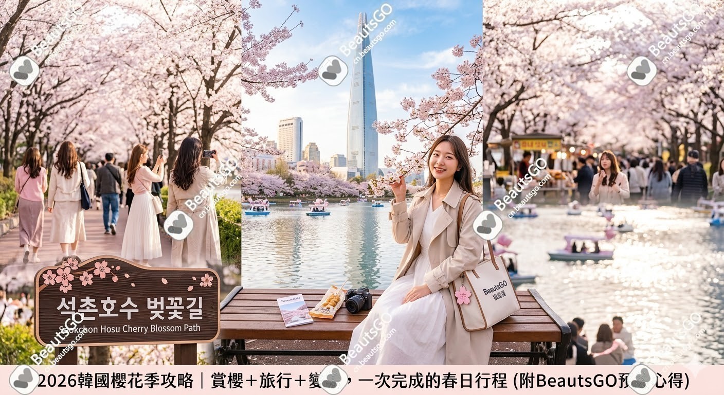 2026韓國櫻花季攻略｜賞櫻＋旅行＋變美，一次完成的春日行程（附BeautsGO預約心得）