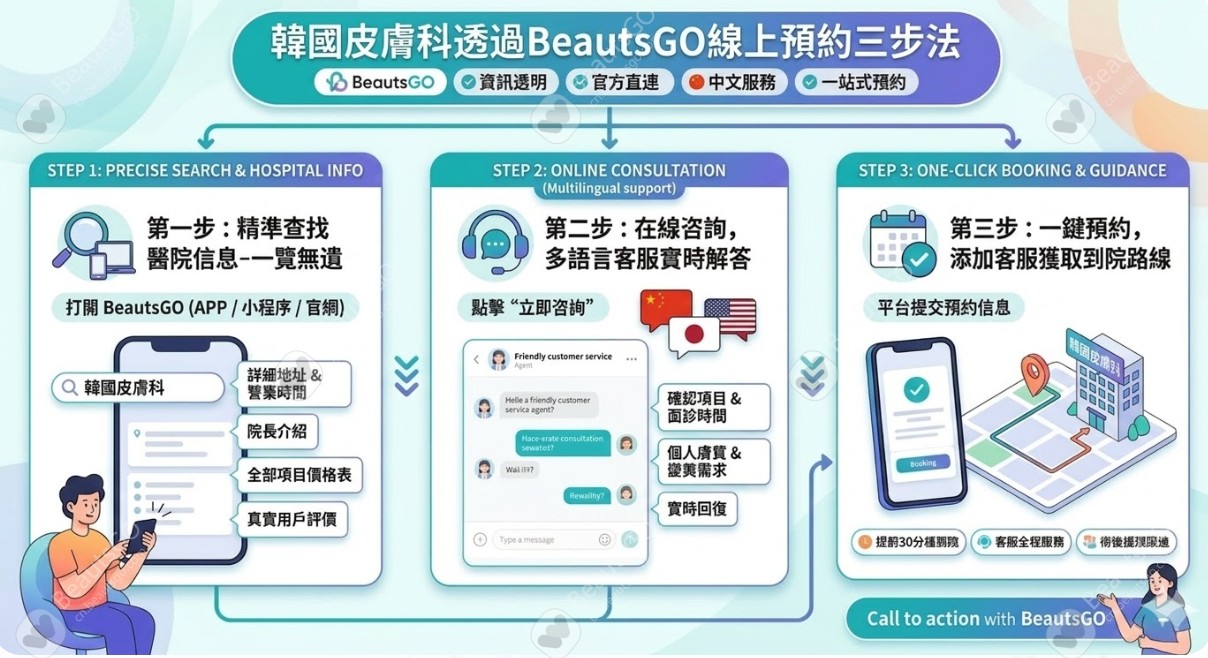 BeautsGO預約韓國皮膚科 BeautsGO預約韓國皮膚科